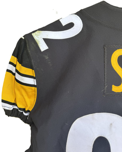Steven Sims GAME WORN 💪10/16/22 PHOTO-MATCHED 📸 Pittsburgh Steelers On-Field NFL Jersey vs. Tampa Bay Buccaneers Also includes PSA Authenticity 🛡️