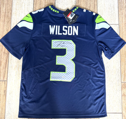 Russell Wilson Signed Seattle Seahawks Nike On-Field Jersey – Beckett Authenticated✅