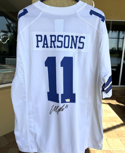 Micah Parsons Signed✍️Dallas Cowboys Nike NFL Jersey👕Sports Memorabilia⭐Inc. Fanatics Hologram