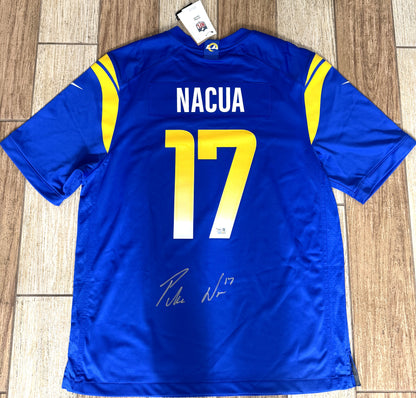 Puka Nacua Signed🖊️Los Angeles Rams🐏Nike ON-FIELD NFL Jersey👕Memorabilia⚡