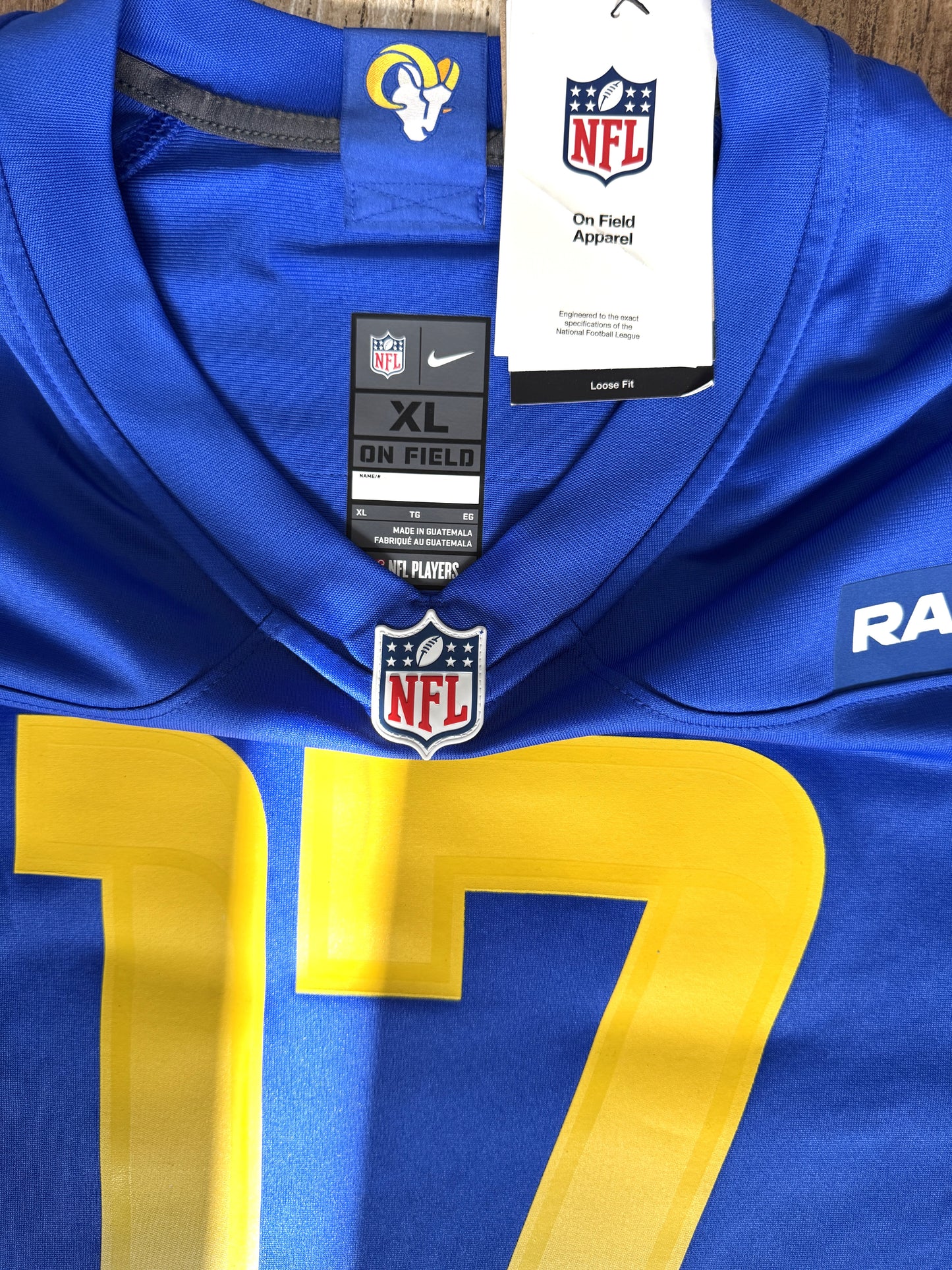 Puka Nacua Signed🖊️Los Angeles Rams🐏Nike ON-FIELD NFL Jersey👕Memorabilia⚡