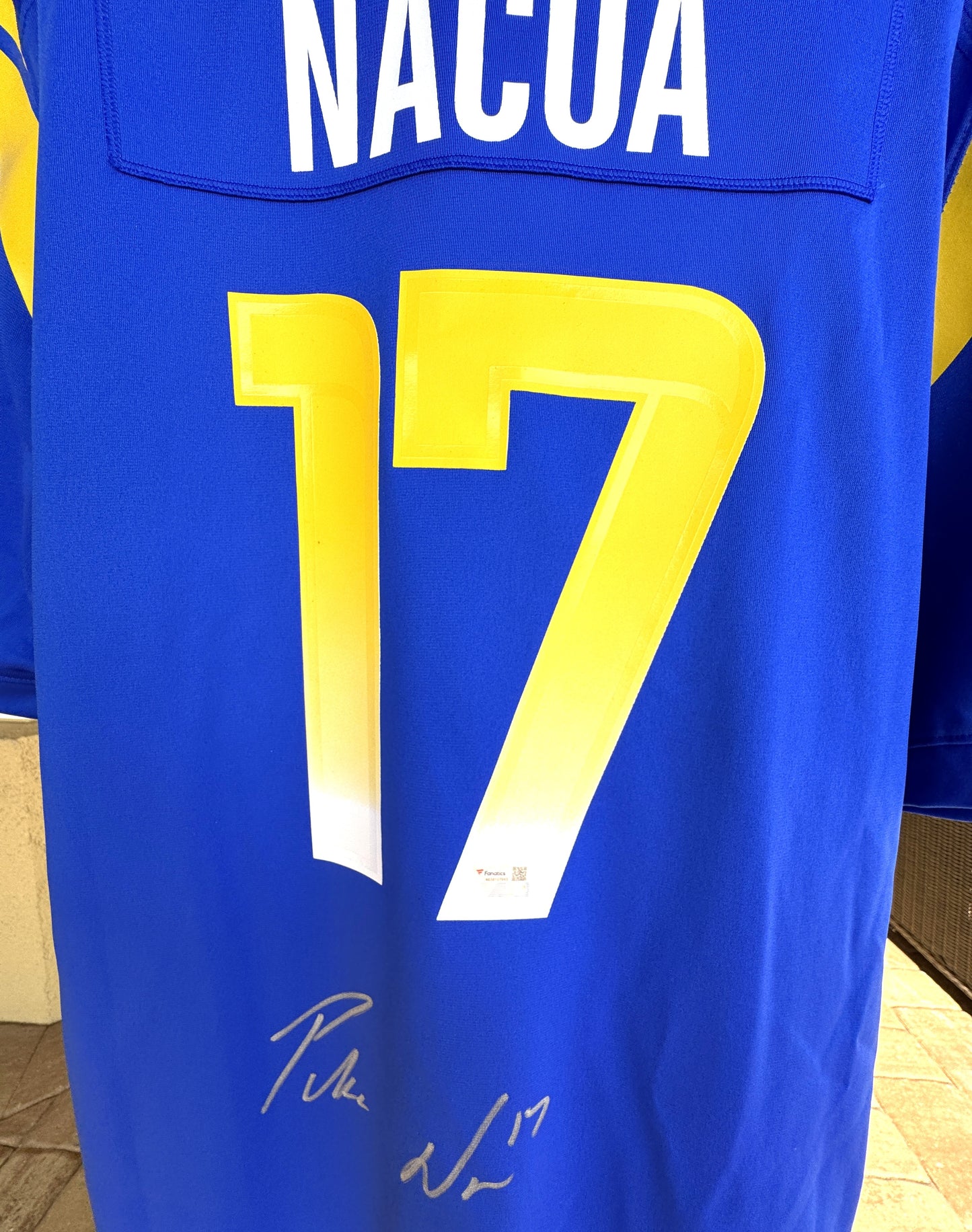 Puka Nacua Signed🖊️Los Angeles Rams🐏Nike ON-FIELD NFL Jersey👕Memorabilia⚡