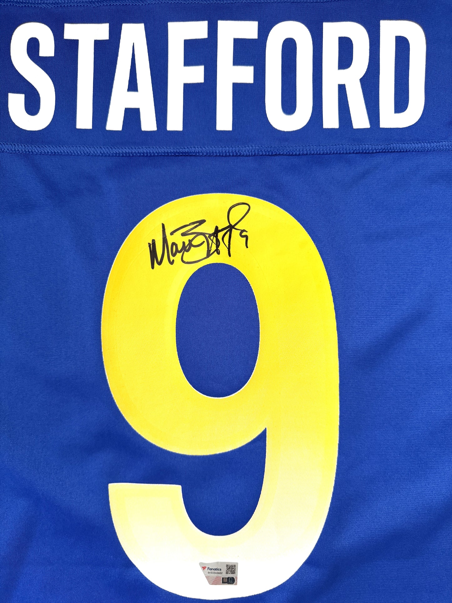 Matthew Stafford Hand-Signed🖊️Los Angeles Rams🐏Nike ON-FIELD NFL Jersey👕