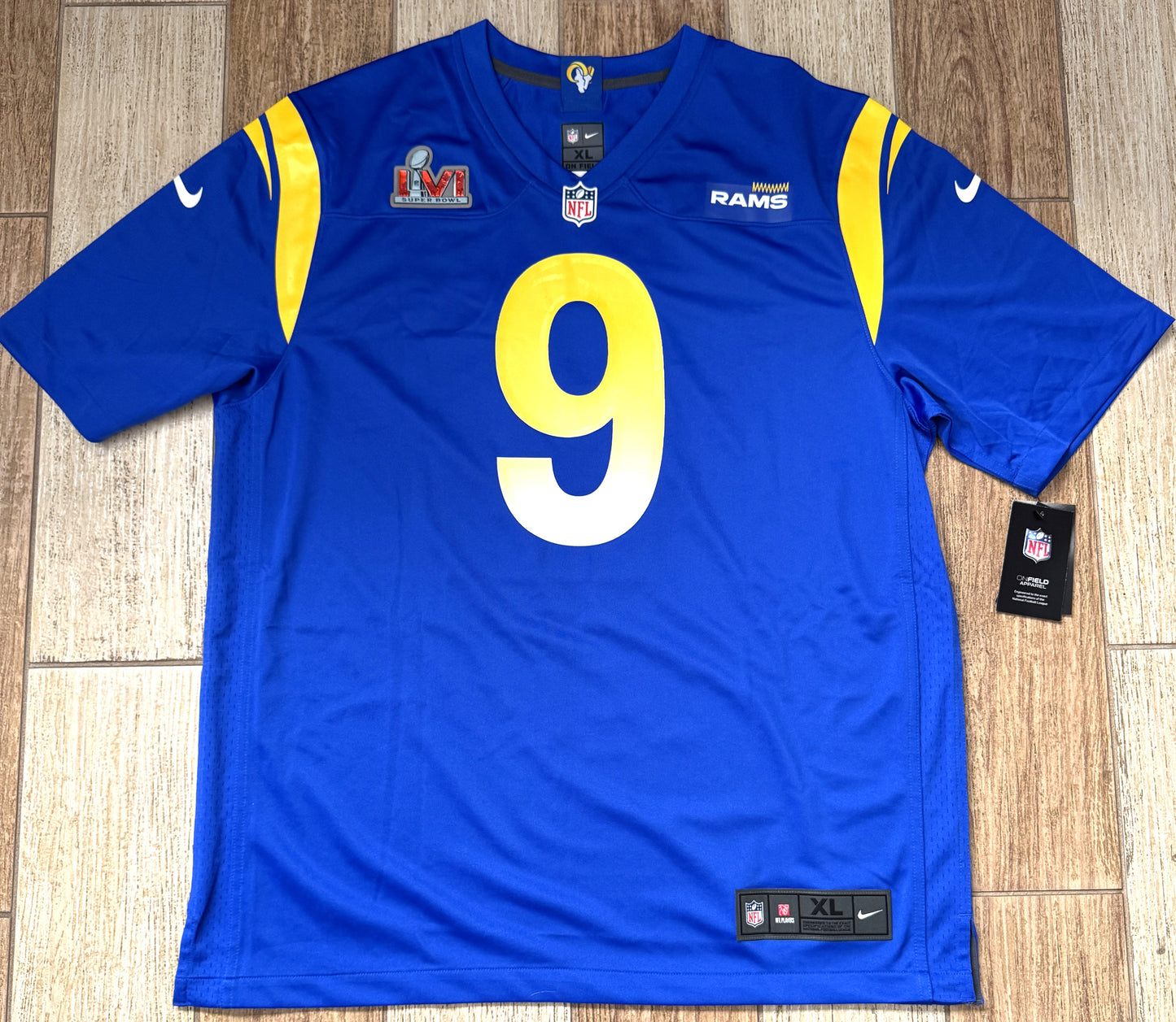 Matthew Stafford Hand-Signed🖊️Los Angeles Rams🐏Nike ON-FIELD NFL Jersey👕