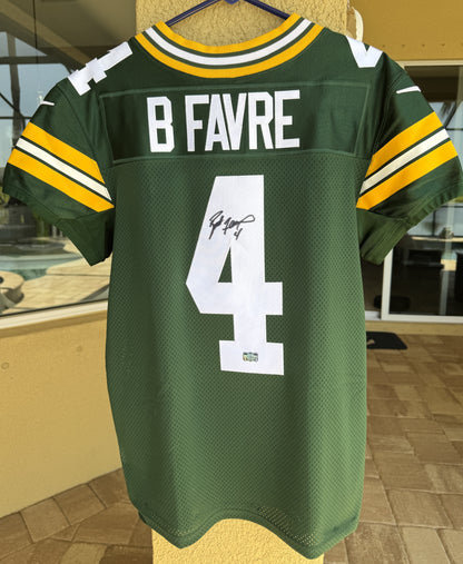 Brett Favre Signed ✍️ Green Bay Packers 🟢🟡 Nike ELITE On-Field NFL Jersey👕 Also includes Authenticity