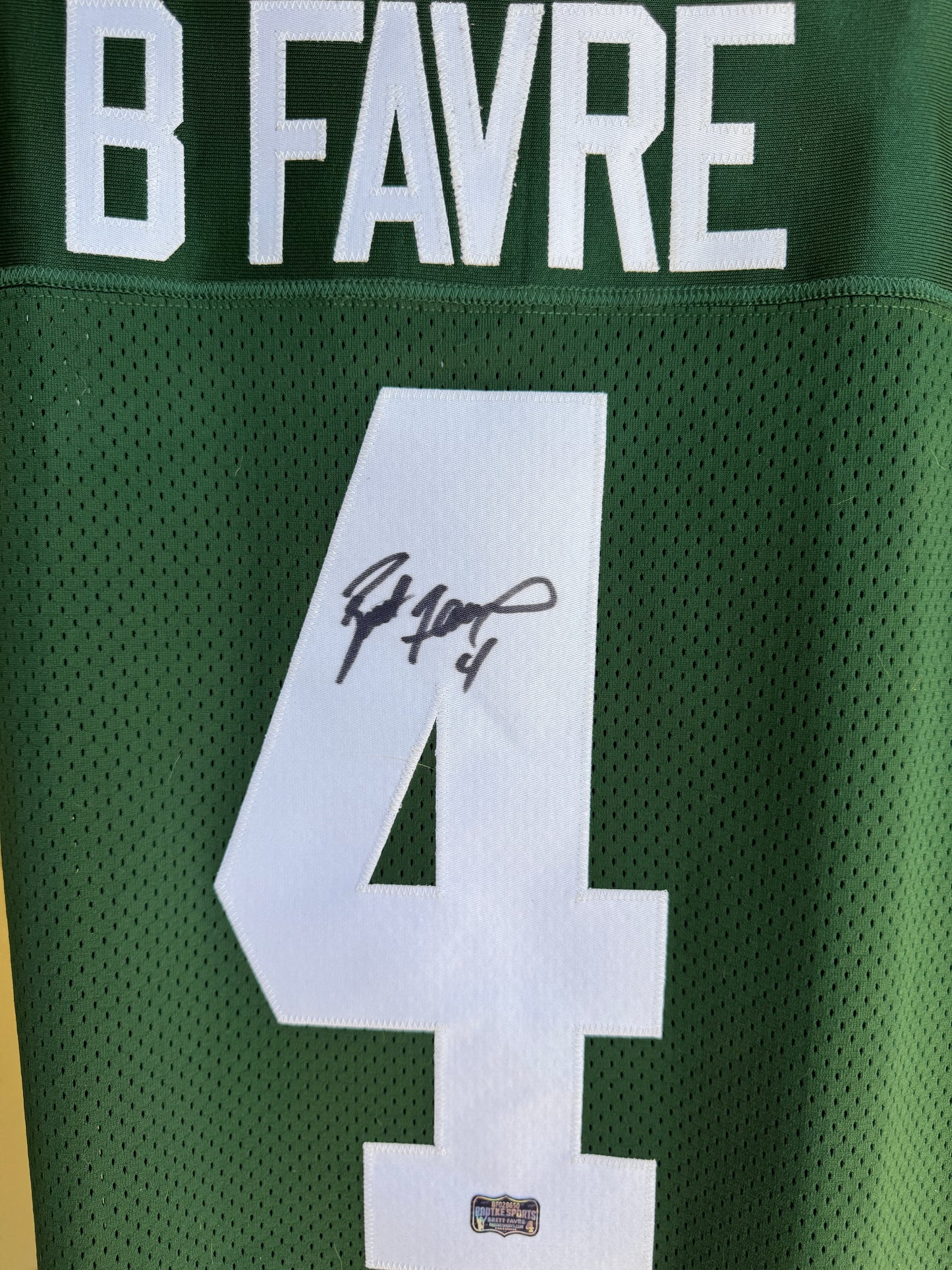 Brett Favre Signed ✍️ Green Bay Packers 🟢🟡 Nike ELITE On-Field NFL Jersey👕 Also includes Authenticity