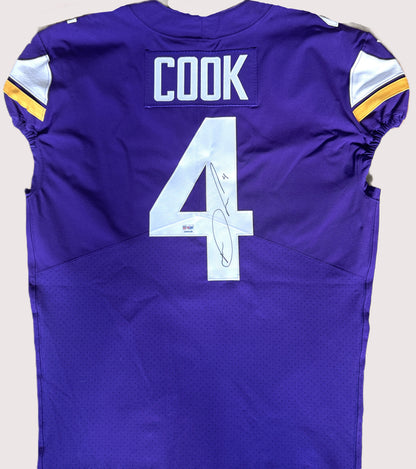 Dalvin Cook Signed TEAM ISSUED Minnesota Vikings On-Field Nike NFL Jersey 👕 Inc. PSA Authenticity 🛡️