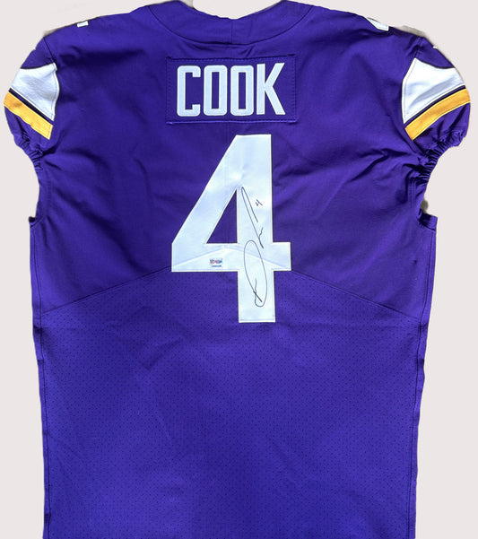 Dalvin Cook Signed TEAM ISSUED Minnesota Vikings On-Field Nike NFL Jersey 👕 Inc. PSA Authenticity 🛡️