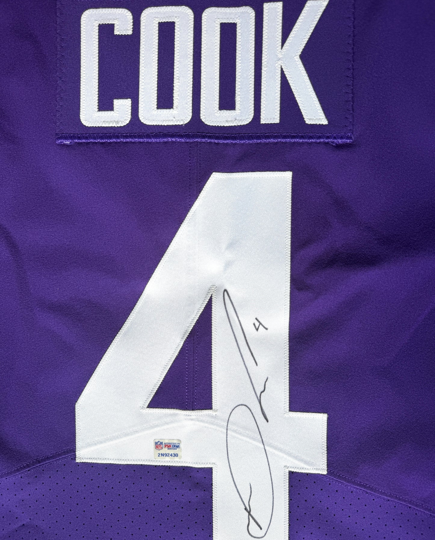 Dalvin Cook Signed TEAM ISSUED Minnesota Vikings On-Field Nike NFL Jersey 👕 Inc. PSA Authenticity 🛡️