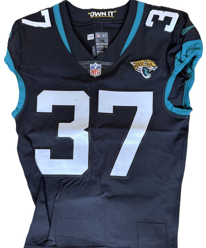 Tre Herndon GAME WORN 10/17/21 Jacksonville Jaguars Nike NFL Jersey 🎽 vs. Miami Dolphins London Game