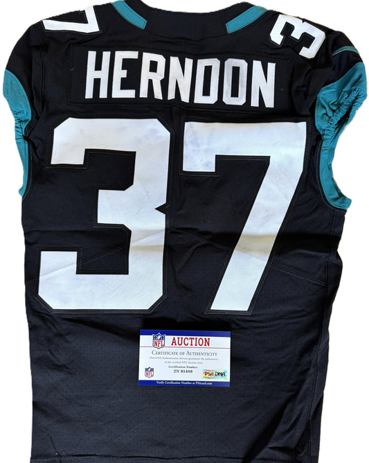 Tre Herndon GAME WORN 10/17/21 Jacksonville Jaguars Nike NFL Jersey 🎽 vs. Miami Dolphins London Game