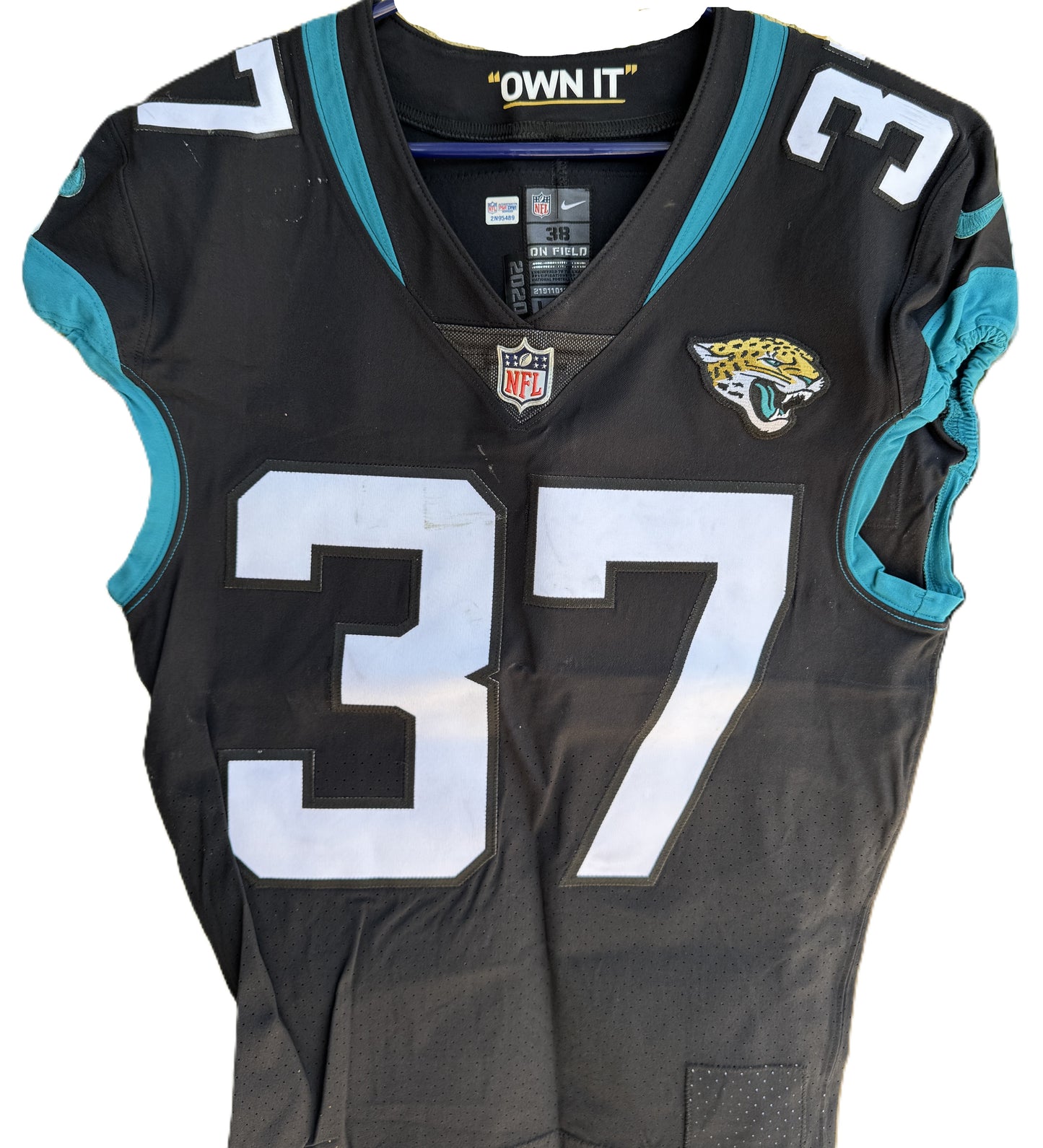 Tre Herndon GAME WORN 10/17/21 Jacksonville Jaguars Nike NFL Jersey 🎽 vs. Miami Dolphins London Game
