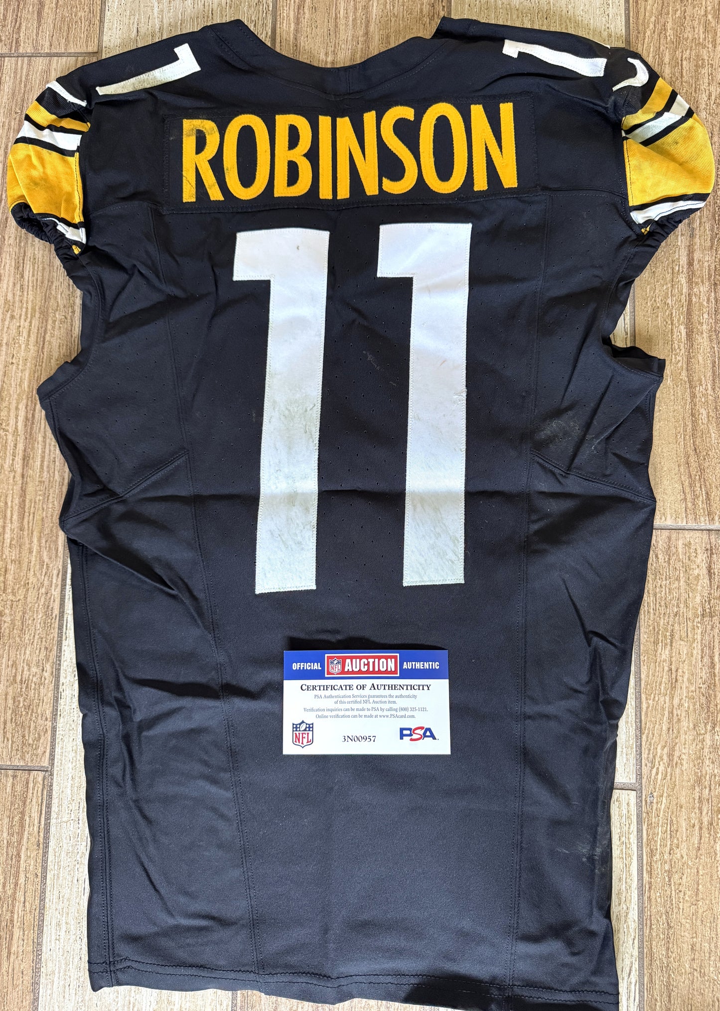 Allen Robinson GAME WORN💪10/29/23 Pittsburgh Steelers Nike NFL Jersey PSA Authenticated vs. Jacksonville Jaguars Crucial Catch Game