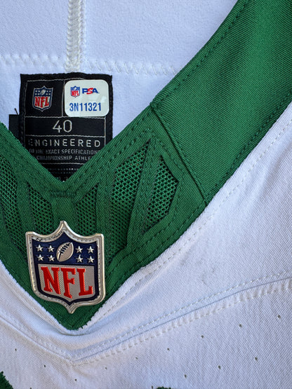 Michael Carter II GAME USED 💪 10/06/2024 New York Jets Nike NFL Jersey 👕vs. Minnesota Vikings London Matchup 🌍 Also includes PSA Authenticity🛡️