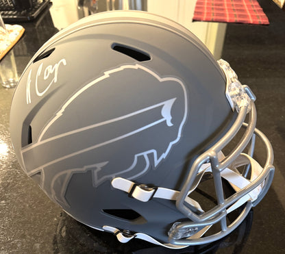 Amari Cooper Hand-Signed Buffalo Bills Full-Size Slate Alternate Speed NFL Helmet