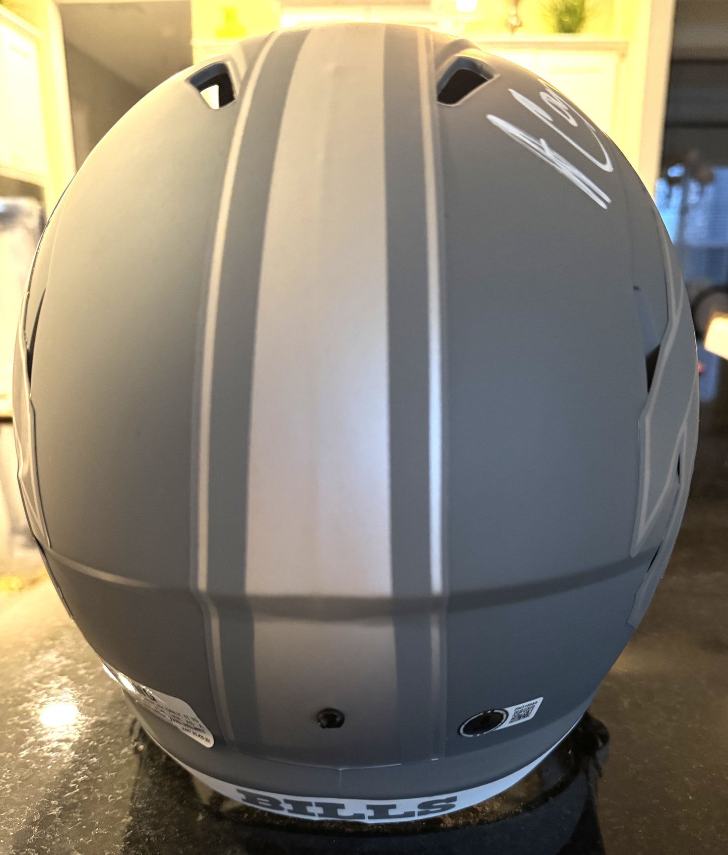 Amari Cooper Hand-Signed Buffalo Bills Full-Size Slate Alternate Speed NFL Helmet