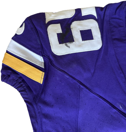 Dan Feeney GAME USED💪 10/06/24 Minnesota Vikings Nike NFL Jersey 👕 vs. New York Jets London Game ✅