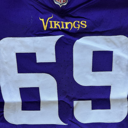 Dan Feeney GAME USED💪 10/06/24 Minnesota Vikings Nike NFL Jersey 👕 vs. New York Jets London Game ✅