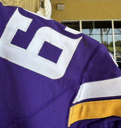 Dan Feeney GAME USED💪 10/06/24 Minnesota Vikings Nike NFL Jersey 👕 vs. New York Jets London Game ✅