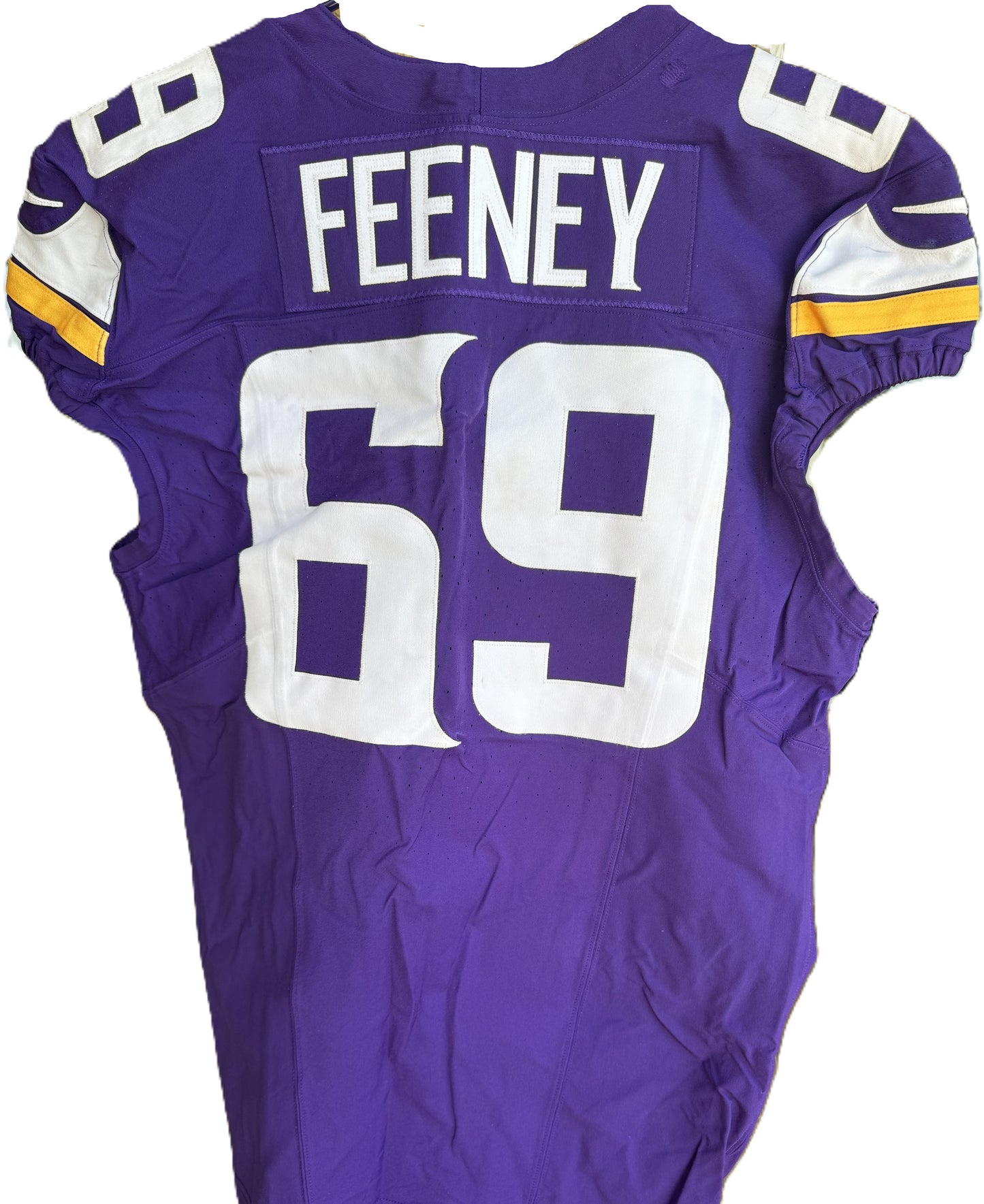 Dan Feeney GAME USED💪 10/06/24 Minnesota Vikings Nike NFL Jersey 👕 vs. New York Jets London Game ✅