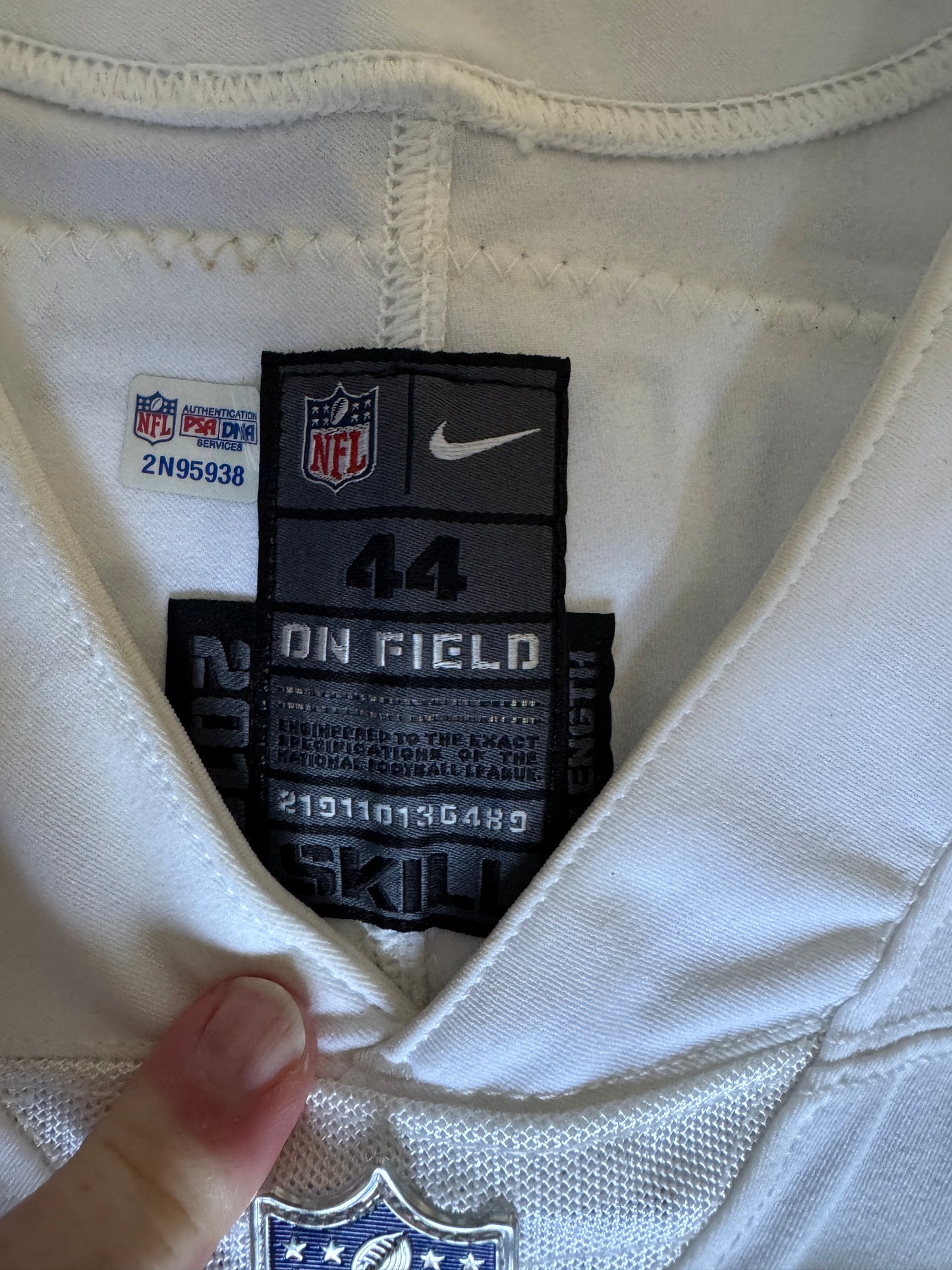 Thomas Hennessy GAME WORN 💪 10/24/21 PHOTO MATCHED 📸 New York Jets Nike NFL Jersey 👕vs. New England Patriots Includes PSA Authenticity🛡️