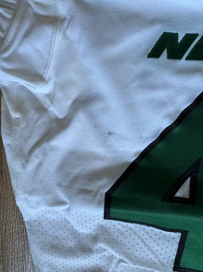 Thomas Hennessy GAME WORN 💪 10/24/21 PHOTO MATCHED 📸 New York Jets Nike NFL Jersey 👕vs. New England Patriots Includes PSA Authenticity🛡️