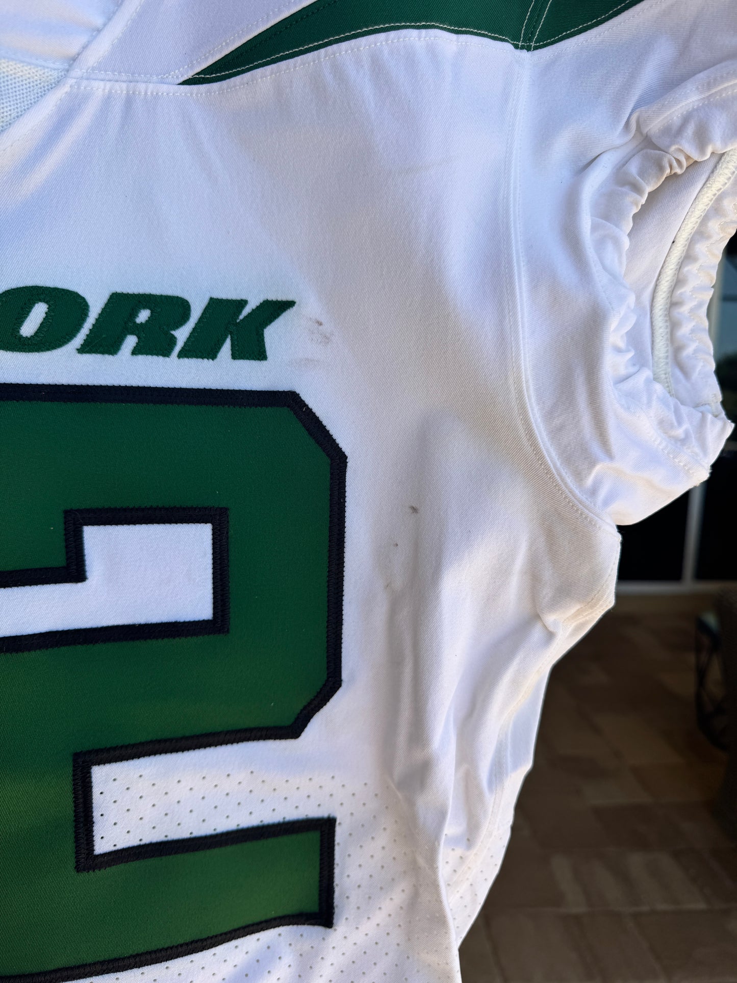 Thomas Hennessy GAME WORN 💪 10/24/21 PHOTO MATCHED 📸 New York Jets Nike NFL Jersey 👕vs. New England Patriots Includes PSA Authenticity🛡️