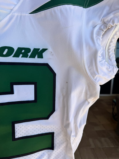 Thomas Hennessy GAME WORN 💪 10/24/21 PHOTO MATCHED 📸 New York Jets Nike NFL Jersey 👕vs. New England Patriots Includes PSA Authenticity🛡️
