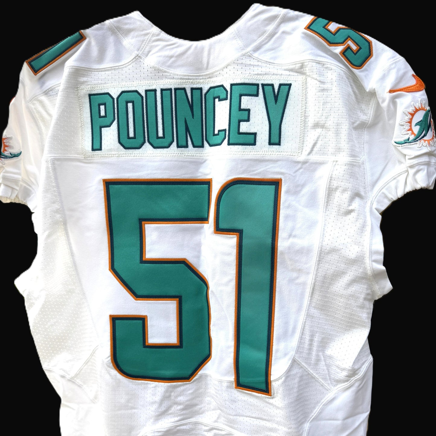 Mike Pouncey GAME/TEAM ISSUED Miami Dolphins 🐬 Nike On-Field NFL Jersey👕 Inc. PSA Authenticity 🛡️