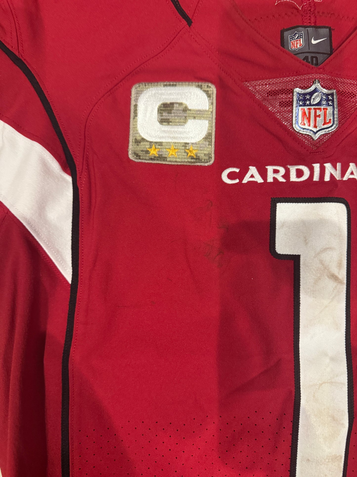 Kyler Murray GAME WORN 11/06/22 PHOTO MATCHED Arizona Cardinals NFL Jersey vs Seattle Seahawk Also includes PSA COA