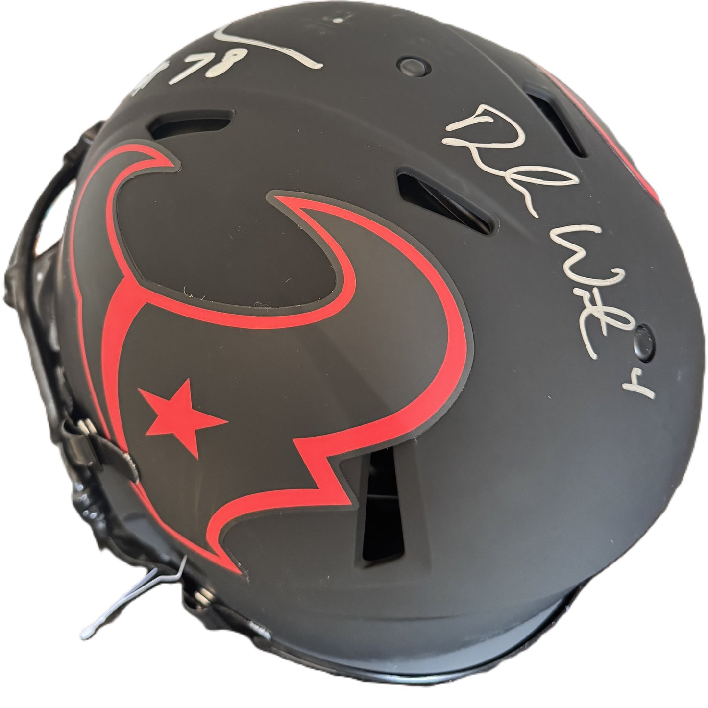Laremy Tunsil + Deshaun Watson Hand Signed ✍️ Houston Texans Full-Size Eclipse Helmet 💪 Also includes PSA Authenticity 🛡️
