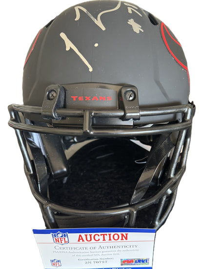 Laremy Tunsil + Deshaun Watson Hand Signed ✍️ Houston Texans Full-Size Eclipse Helmet 💪 Also includes PSA Authenticity 🛡️