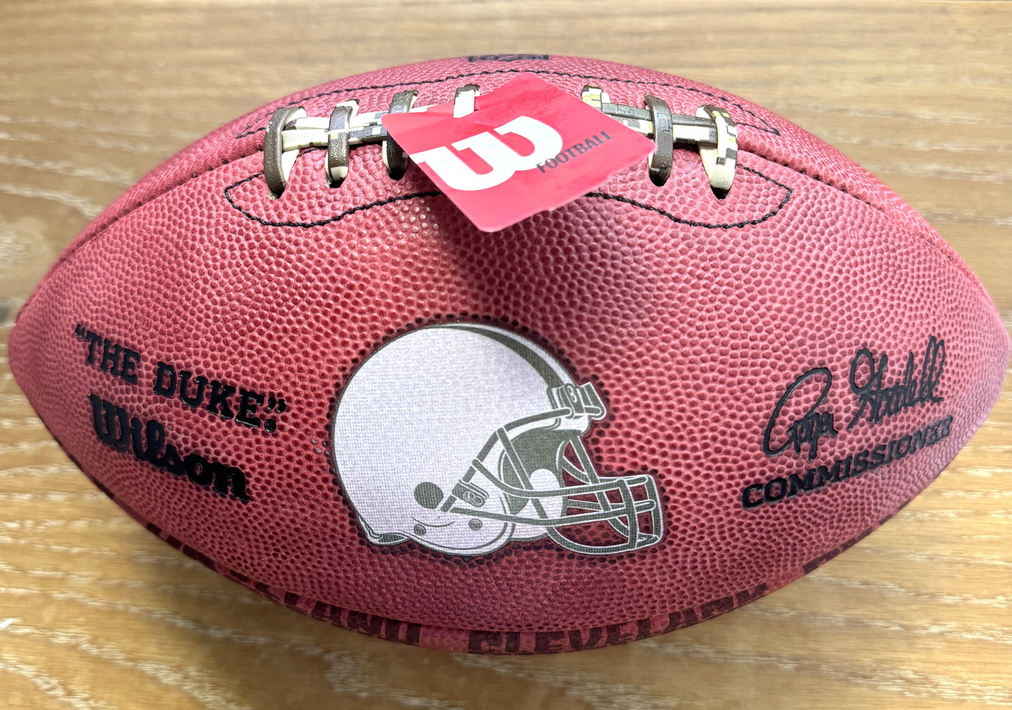 Nick Chubb Signed Cleveland Browns Wilson Duke Football inc"Dawg Pound" Inscription Limited Edition of 6