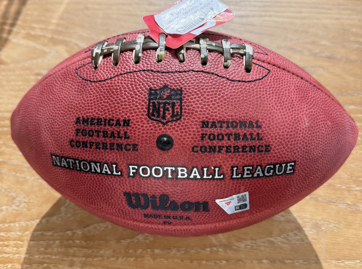 Devonta Smith Signed✍️Philadelphia Eagles🦅Limited Edition Wilson Duke Ball🏈Inscription -Skinny Batman