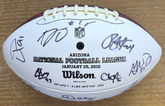 Wilson Pro Bowl Panel Ball Signed By Over 25 Players inc. Drew Brees, JJ Watt, Jason Kelce, TY Hilton, AJ Green, Andy Dalton, Andrew Luck, Calias Campbell & Pat Mcafee Also included is PSA Authenticity 🛡️