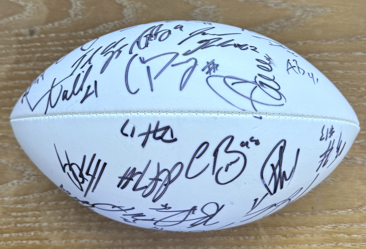 Wilson Pro Bowl Panel Ball Signed By Over 25 Players inc. Drew Brees, JJ Watt, Jason Kelce, TY Hilton, AJ Green, Andy Dalton, Andrew Luck, Calias Campbell & Pat Mcafee Also included is PSA Authenticity 🛡️