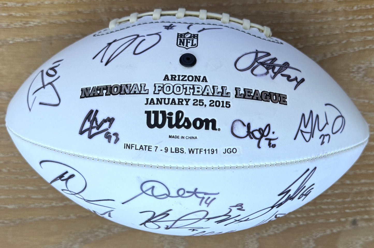 Wilson Pro Bowl Panel Ball Signed By Over 25 Players inc. Drew Brees, JJ Watt, Jason Kelce, TY Hilton, AJ Green, Andy Dalton, Andrew Luck, Calias Campbell & Pat Mcafee Also included is PSA Authenticity 🛡️