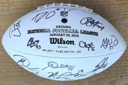 Wilson Pro Bowl Panel Ball Signed By Over 25 Players inc. Drew Brees, JJ Watt, Jason Kelce, TY Hilton, AJ Green, Andy Dalton, Andrew Luck, Calias Campbell & Pat Mcafee Also included is PSA Authenticity 🛡️