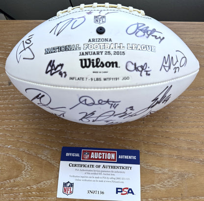 Wilson Pro Bowl Panel Ball Signed By Over 25 Players inc. Drew Brees, JJ Watt, Jason Kelce, TY Hilton, AJ Green, Andy Dalton, Andrew Luck, Calias Campbell & Pat Mcafee Also included is PSA Authenticity 🛡️