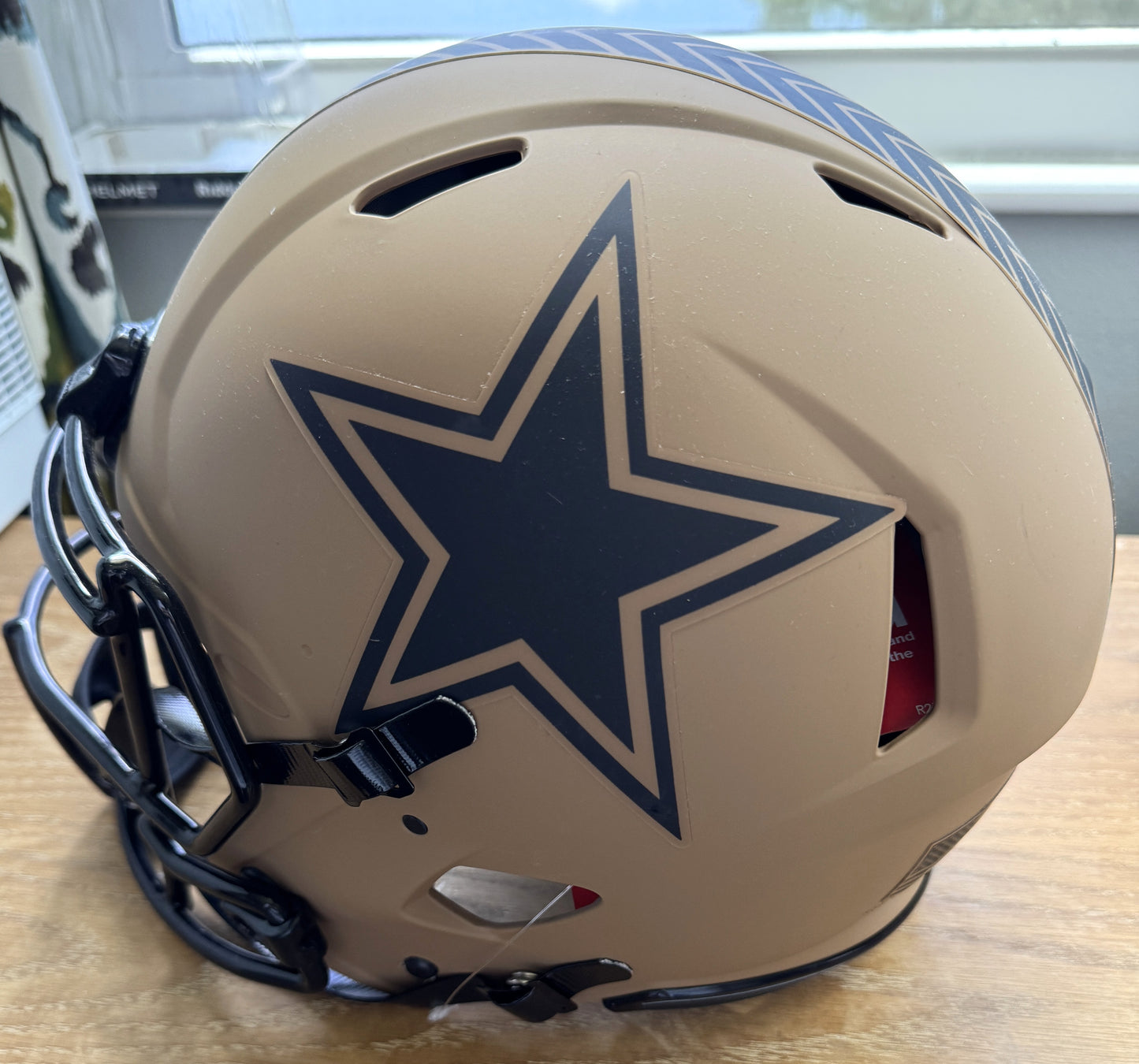 Micah Parsons Signed ✍️ Dallas Cowboys🤠Salute to Service Full-Size Authentic On-Field Speed Helmet (Fanatics)🔵