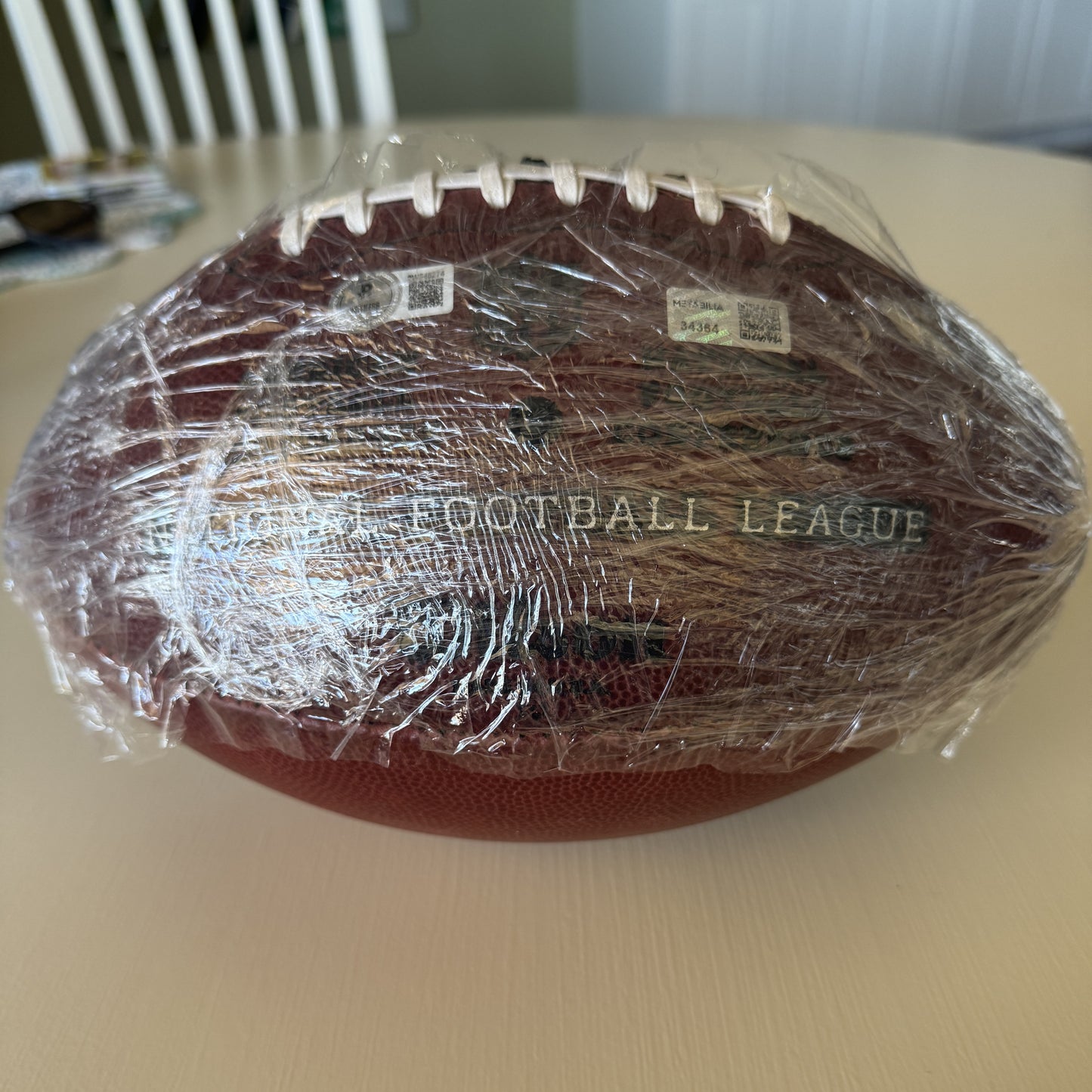 Baker Mayfield GAME USED💪Signed + Inscribed Wilson Duke Ball Tampa Bay Buccaneers 24-25 Szn Also includes Proof of Authenticity 🛡️