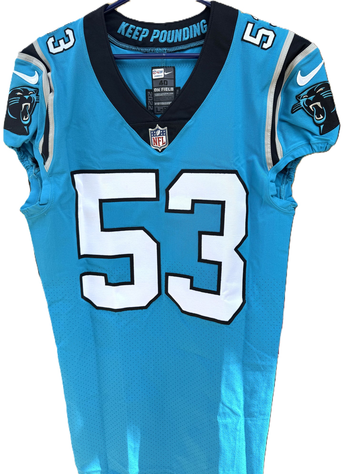 Brian Burns Hand-Signed✍️TEAM-ISSUED💪Carolina Panthers On-Field NFL Jersey PSA Certified