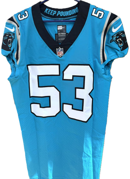 Brian Burns Hand-Signed✍️TEAM-ISSUED💪Carolina Panthers On-Field NFL Jersey PSA Certified