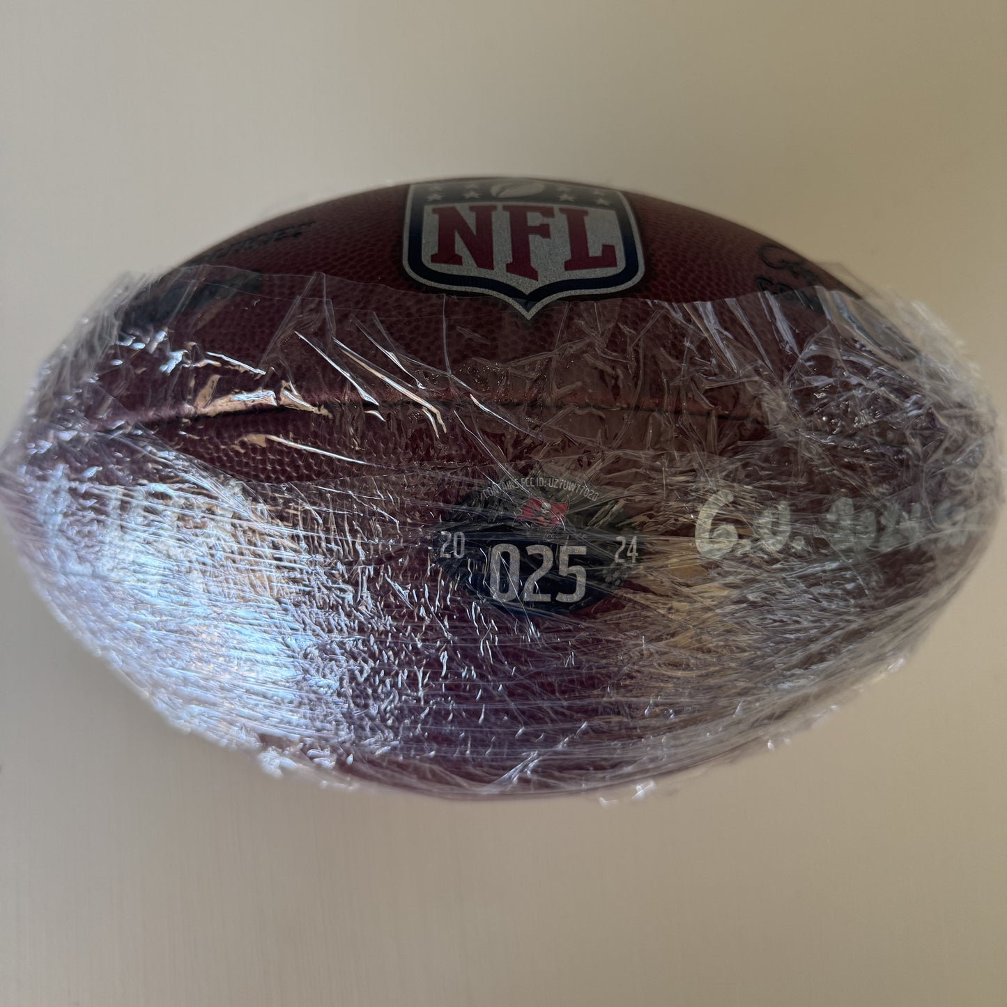 Baker Mayfield GAME USED💪Signed + Inscribed Wilson Duke Ball Tampa Bay Buccaneers 24-25 Szn Also includes Proof of Authenticity 🛡️