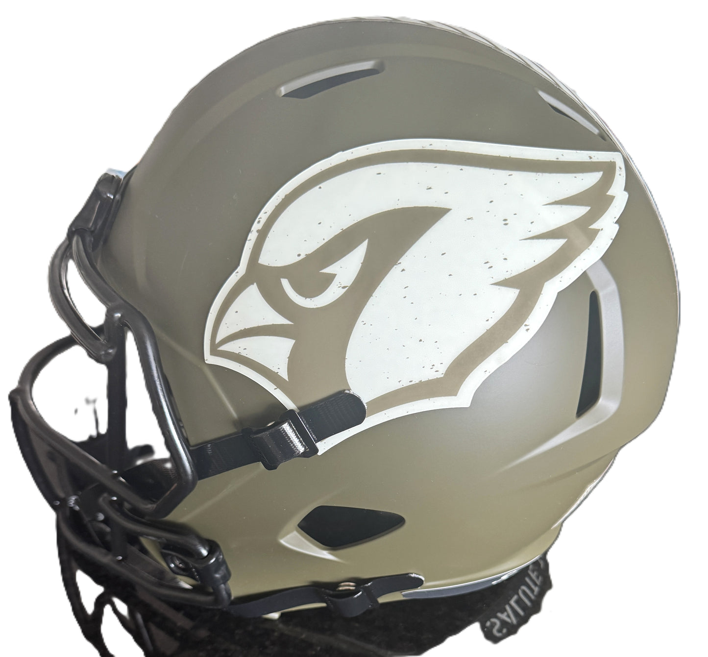 J J Watt Signed🖊️Cardinals Full-Size Salute to Service💪Alternate Speed REPLICA Helmet🪖