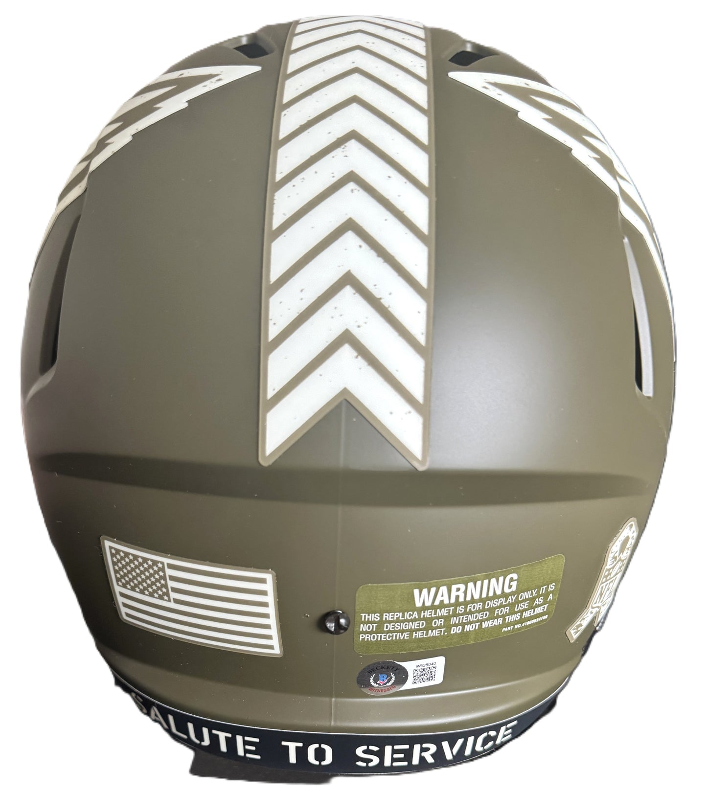 J J Watt Signed🖊️Cardinals Full-Size Salute to Service💪Alternate Speed REPLICA Helmet🪖