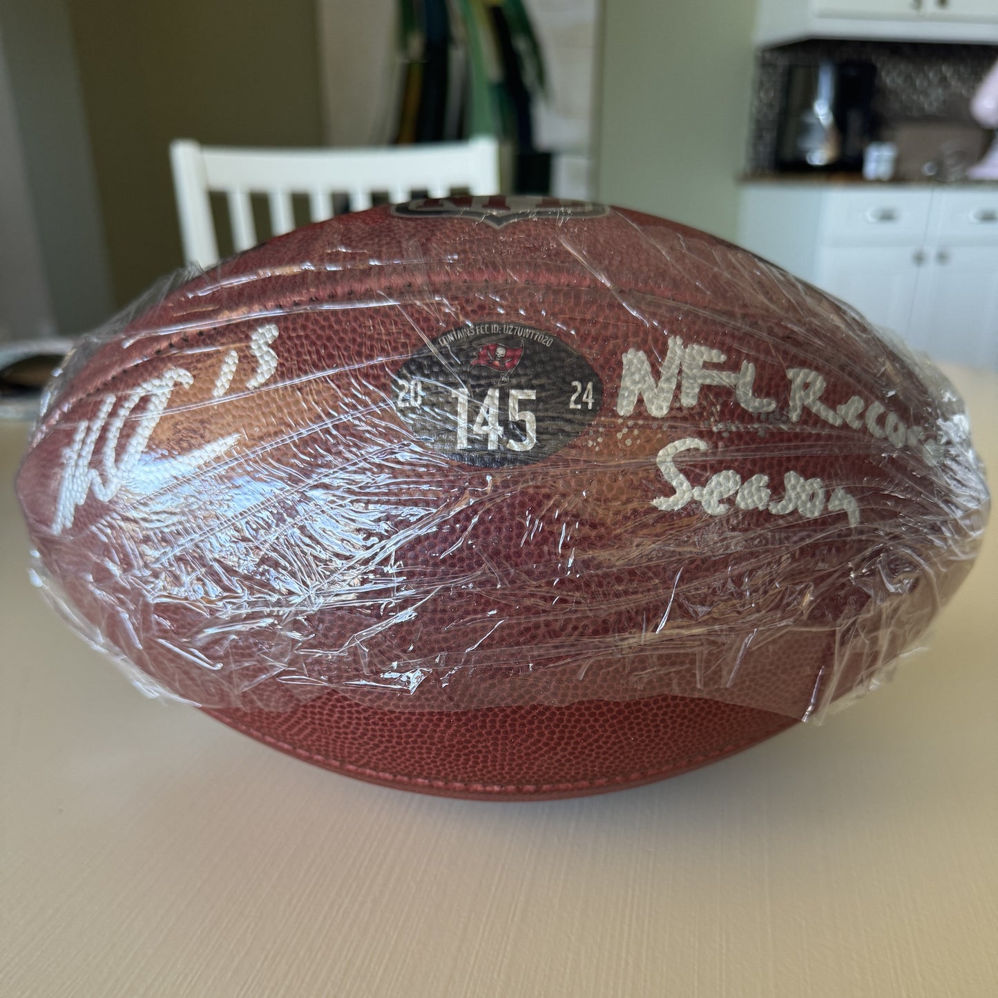Mike Evans GAME USED Signed & Inscribed Tampa Bay Buccaneers Duke Football 24-25 Season Also includes Proof of Authenticity 🛡️