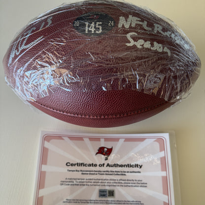 Mike Evans GAME USED Signed & Inscribed Tampa Bay Buccaneers Duke Football 24-25 Season Also includes Proof of Authenticity 🛡️