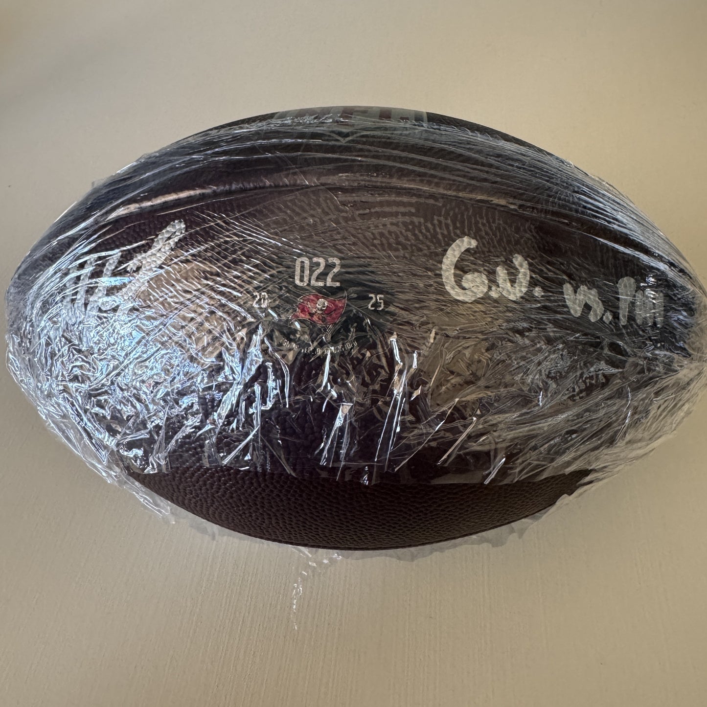 Baker Mayfield GAME USED 09/28/2025 Signed & Inscribed Tampa Bay Buccaneers Ball vs Philadelphia Eagles Also includes Proof of Authenticity 🛡️