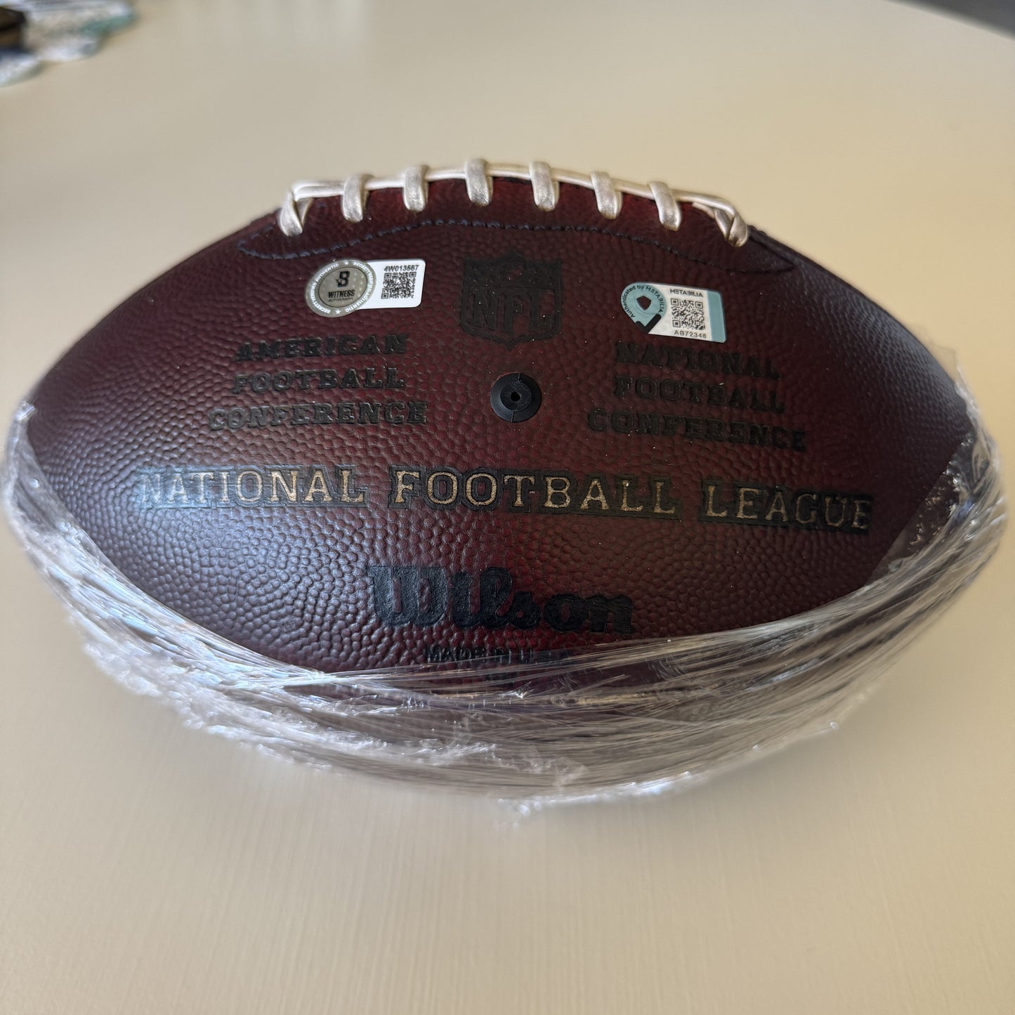 Baker Mayfield GAME USED 09/28/2025 Signed & Inscribed Tampa Bay Buccaneers Ball vs Philadelphia Eagles Also includes Proof of Authenticity 🛡️